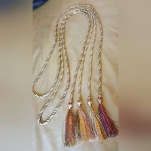 Elegant Multicolor Tassel Roping